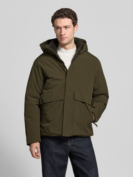 JACK & JONES Premium Jacke mit Kapuze und Pattentaschen Modell 'LAMOON' Dunkelgruen 4