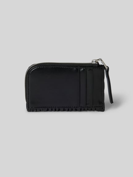CK Calvin Klein Portemonnaie mit Strukturmuster Modell 'Ruched' Black 2