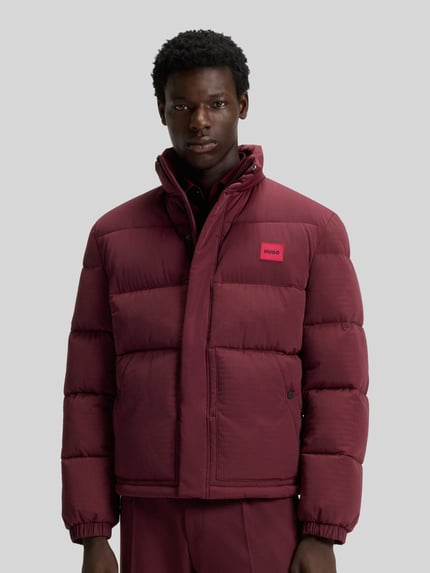 HUGO Regular Fit Steppjacke mit Stehkragen Modell 'BALTO2541' Bordeaux 4