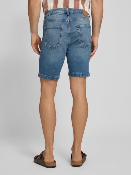 MANGO Slim Fit Jeansshorts im 5-Pocket-Design Modell 'JAROD' Blau 5