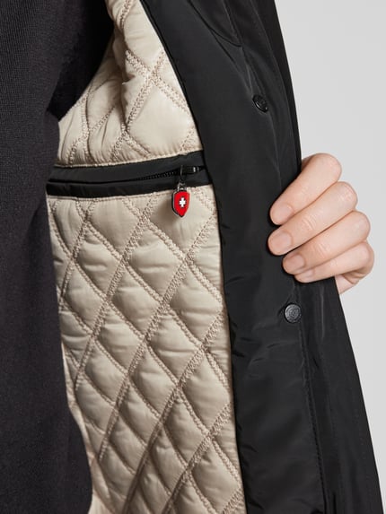 Wellensteyn Getailleerde parka met imitatiebont, model 'STAVANGER' Zwart - 7