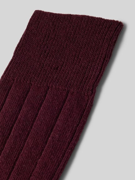 FALKE Socken aus Woll-Mix mit Kaschmir-Anteil Modell 'LHASA' Dunkelrot 2