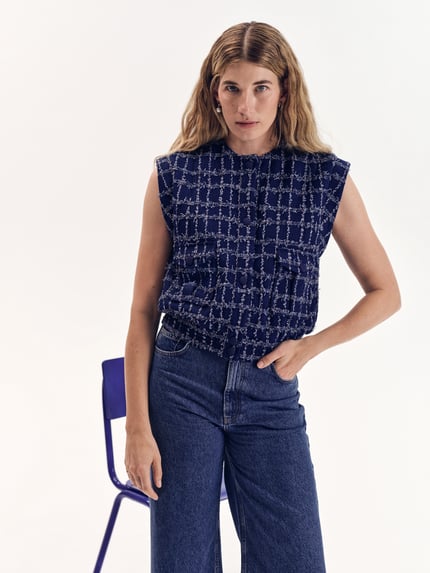 P&C* curated by Veronika Heilbrunner Weste in Tweed-Optik Royal 6