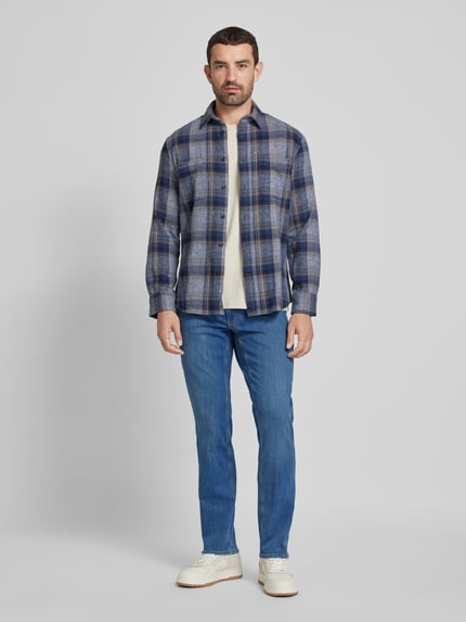 Brax Comfort fit jeans in 5-pocketmodel model 'Cooper' Jeansblauw gemêleerd - 1