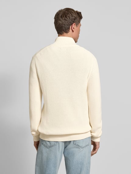MCNEAL Strickpullover mit Troyer-Kragen Ecru 5