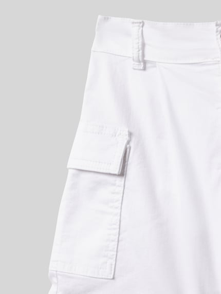 Blue Effect Regular fit korte cargobroek met riemlussen Wit - 2