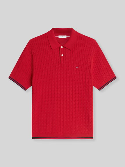 Tommy Hilfiger regular fit poloshirt van puur katoen Rood - 2