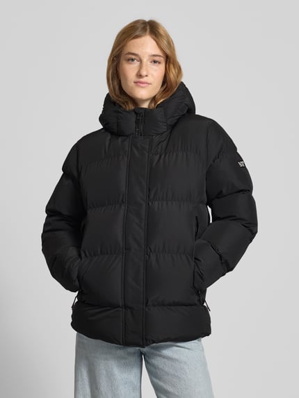 Superdry Puffer Jacket mit verdecktem Reißverschluss und Kapuze Black 4