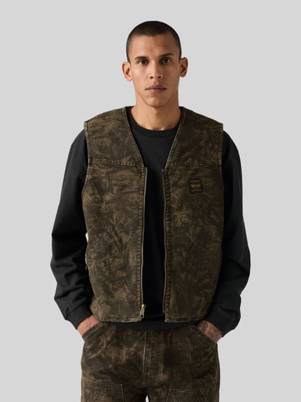Levi's® Regular Fit Weste aus reiner Baumwolle Modell 'SARATOGA' Khaki 1