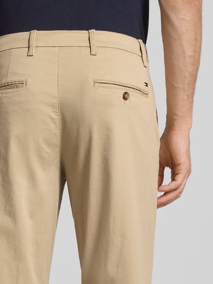 Tommy Hilfiger Straight Fit Chino aus Baumwoll-Mix Beige 3
