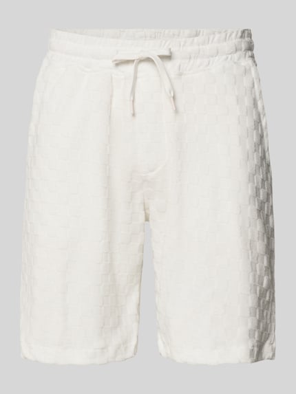 Regular Fit Shorts mit Label-Patch Shop The Look MANNEQUINE