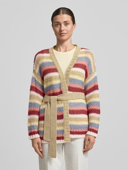 Weekend Max Mara Loose Fit Cardigan aus reinem Leinen Modell 'BONITO' Rot 4