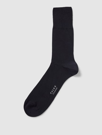 FALKE Sokken met wol, model 'ClimaWool' Marineblauw - 1