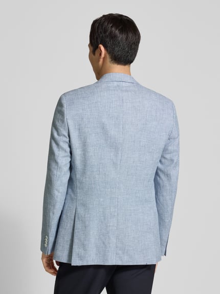 BOSS Regular Fit Anzugsakko aus Leinen-Baumwoll-Mix Modell 'H-HUTSON-262' Bleu 5