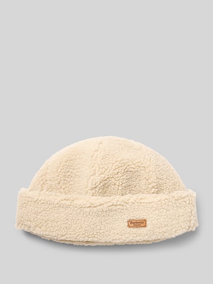 Barbour Mütze aus Teddy-Fell Modell 'CATHY' Ecru 1