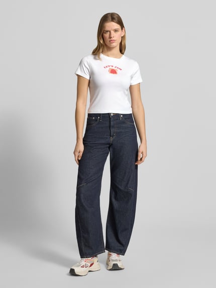 Levi's® shaped fit T-shirt van puur katoen Wit - 1