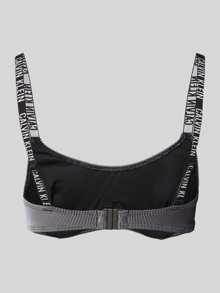 Calvin Klein Underwear Top bikini z szerokimi ramiączkami z logo Czarny 3