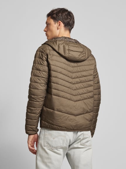 JACK & JONES Kurtka pikowana z kapturem model ‘ESTATE’ Szarobrązowy 5