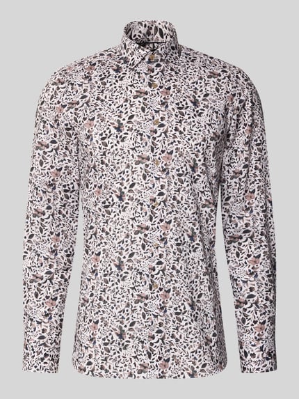OLYMP Level 5 Slim Fit Businesshemd mit Kentkragen Mittelbraun 2
