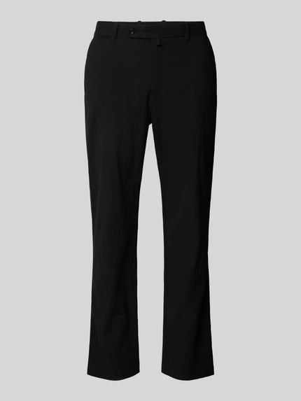 MANGO Slim Fit Anzughose mit Eingrifftaschen Modell 'datura' Black 2