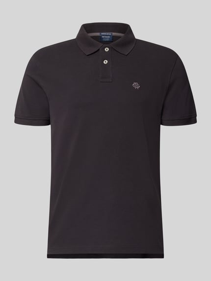 Produktfoto, Regular Fit Poloshirt mit Label-Stitching von MCNEAL z bawełny, krój regular fit, listwa guzikowa, długość tyłu 70 cm, rozmiar M