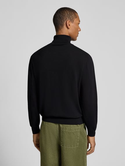 Lacoste Regular Fit Pullover aus reiner Baumwolle Black 5