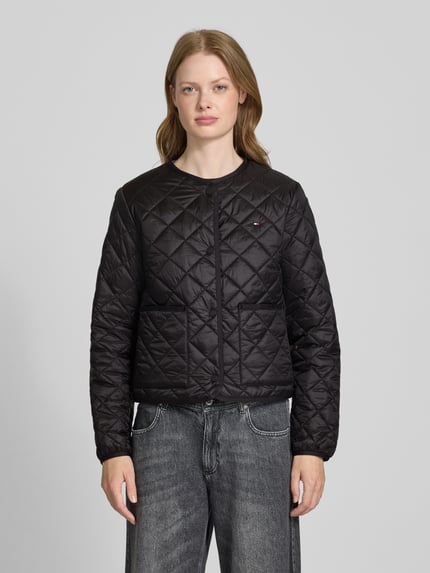 Tommy Hilfiger Regular Fit Steppjacke mit aufgesetzten Eingrifftaschen BLACK 4