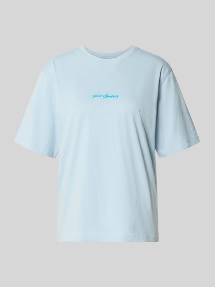 Selected Regular Fit T-Shirt aus reiner Baumwolle Modell 'VIGGA' Hellblau 2