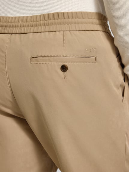 MCNEAL regular fit stoffen broek met achterzakken Beige - 3