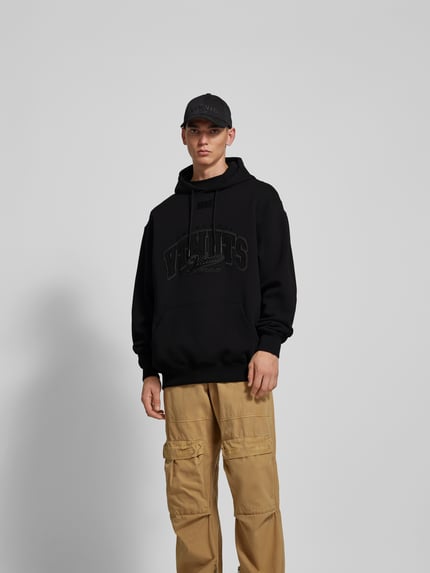 VTMNTS hoodie met labelstitching Black - 4