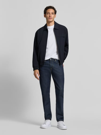 Emporio Armani Regular Fit Bomberjacke mit Reißverschlusstaschen Marine 1