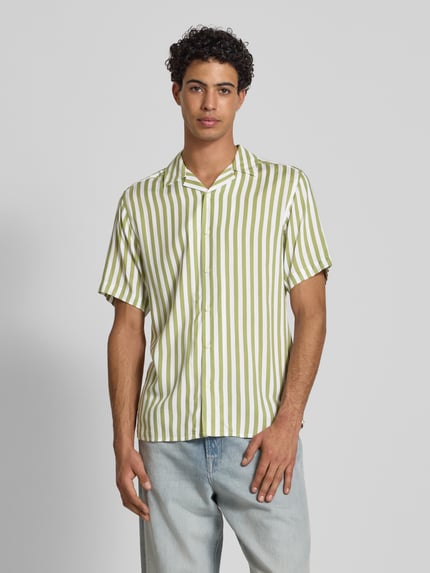 ONLY & SONS Regular fit vrijetijdsoverhemd met 1/2-mouwen, model 'WAYNE' Lichtgroen - 4