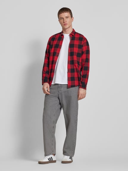 JACK & JONES Baggy Fit Jeans im 5-Pocket-Design Modell 'ALEX' Mittelgrau 1