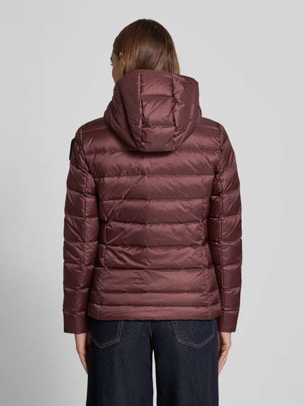 Blauer USA Daunenjacke mit Zweiwege-Reißverschluss Modell 'CHARME' Bordeaux 5