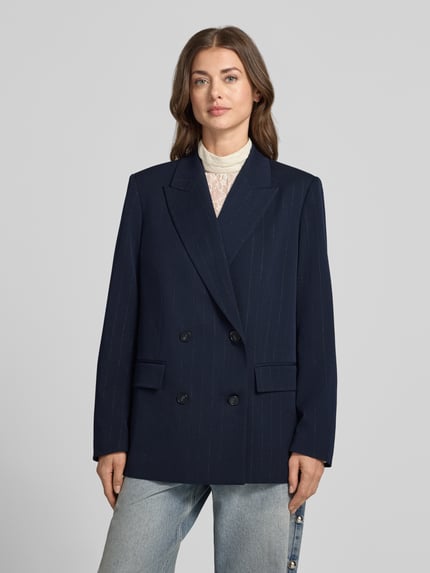 Jake*s Casual Regular Fit Longline Blazer mit Schulterpolstern Black 4