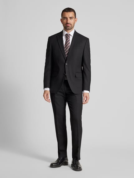 Christian Berg Men Comfort Fit Sakko mit Viskose-Anteil Black 1