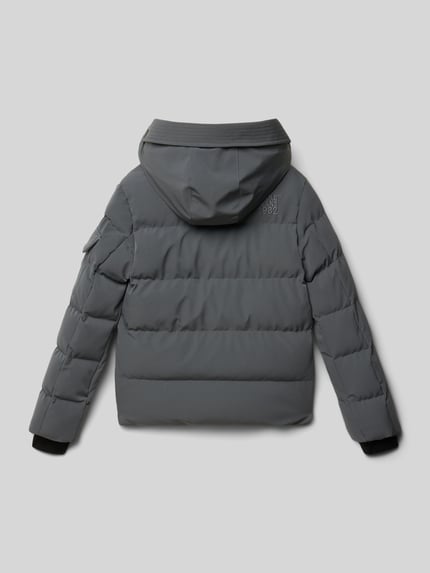Cars Jeans Regular Fit Steppjacke mit Logo-Applikation Modell 'Camden' Anthrazit 3