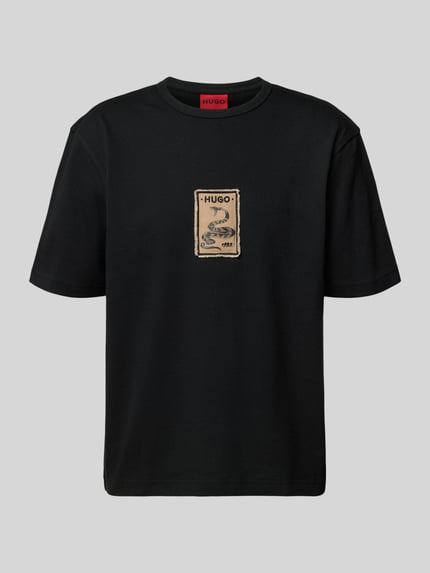 Regular Fit T-Shirt aus reiner Baumwolle Modell 'DOBUL' Shop The Look MANNEQUINE