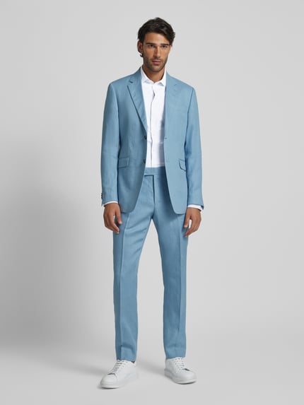 Jake*s Super Slim Fit Business-Hemd mit Knopfleiste Weiss 1