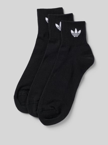 adidas Originals Sokken met labeldetail in een set van 3 paar Zwart - 1