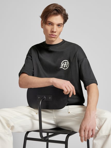 Multiply Apparel Oversized T-Shirt mit Logo-Print Black 3