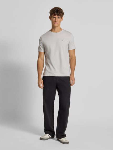 Marc O'Polo DENIM Regular Fit T-Shirt aus reiner Baumwolle Hellgrau 1