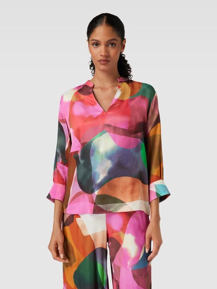 BETTER RICH Blouse met all-over motief Felroze - 4