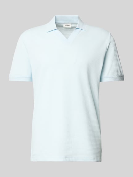 Regular Fit Poloshirt aus Baumwoll-Mix Shop The Look MANNEQUINE