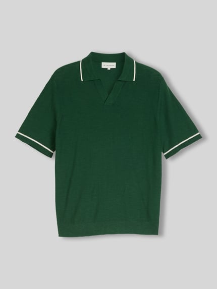 Tom Tailor Koszulka polo z czystej bawełny o wyglądzie dzianiny, krój regular fit Ciemnozielony 2