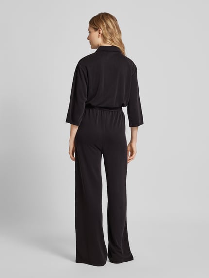 Jake*s Casual Jumpsuit mit Bindegürtel und Brusttasche Black 5