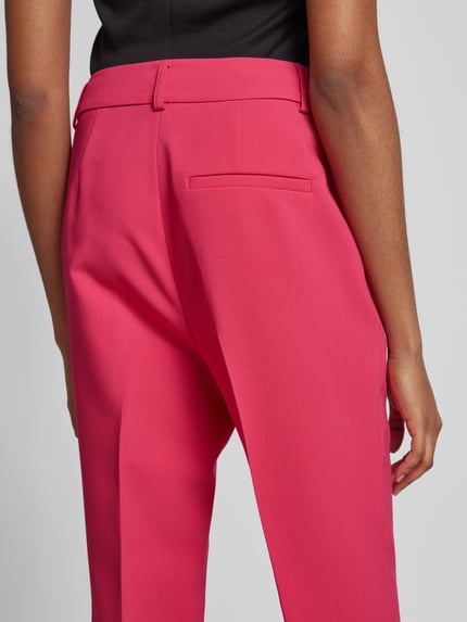 s.Oliver BLACK LABEL Spodnie materiałowe o kroju slim fit w kant Mocnoróżowy 3