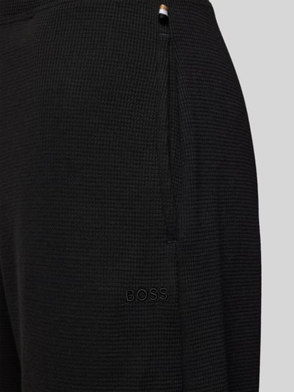 BOSS Comfort fit pyjamabroek van katoenmix Black - 2