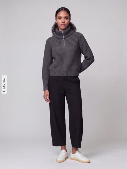 Weekend Max Mara Regular fit pullover van zuivere scheerwol model 'LASER' Antraciet - 1