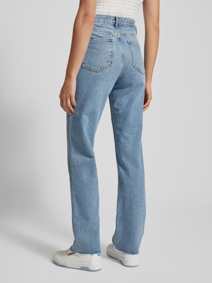 ONLY Straight Leg Jeans aus reiner Baumwolle Modell 'RILEY' Jeansblau 5